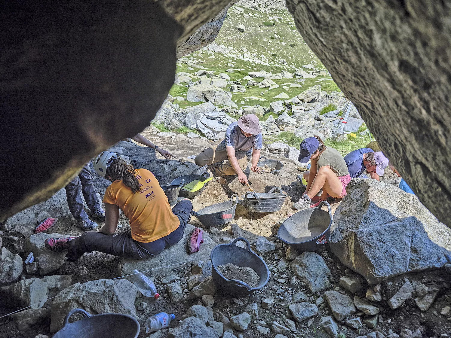 L'excavació de l’abric del Portarró