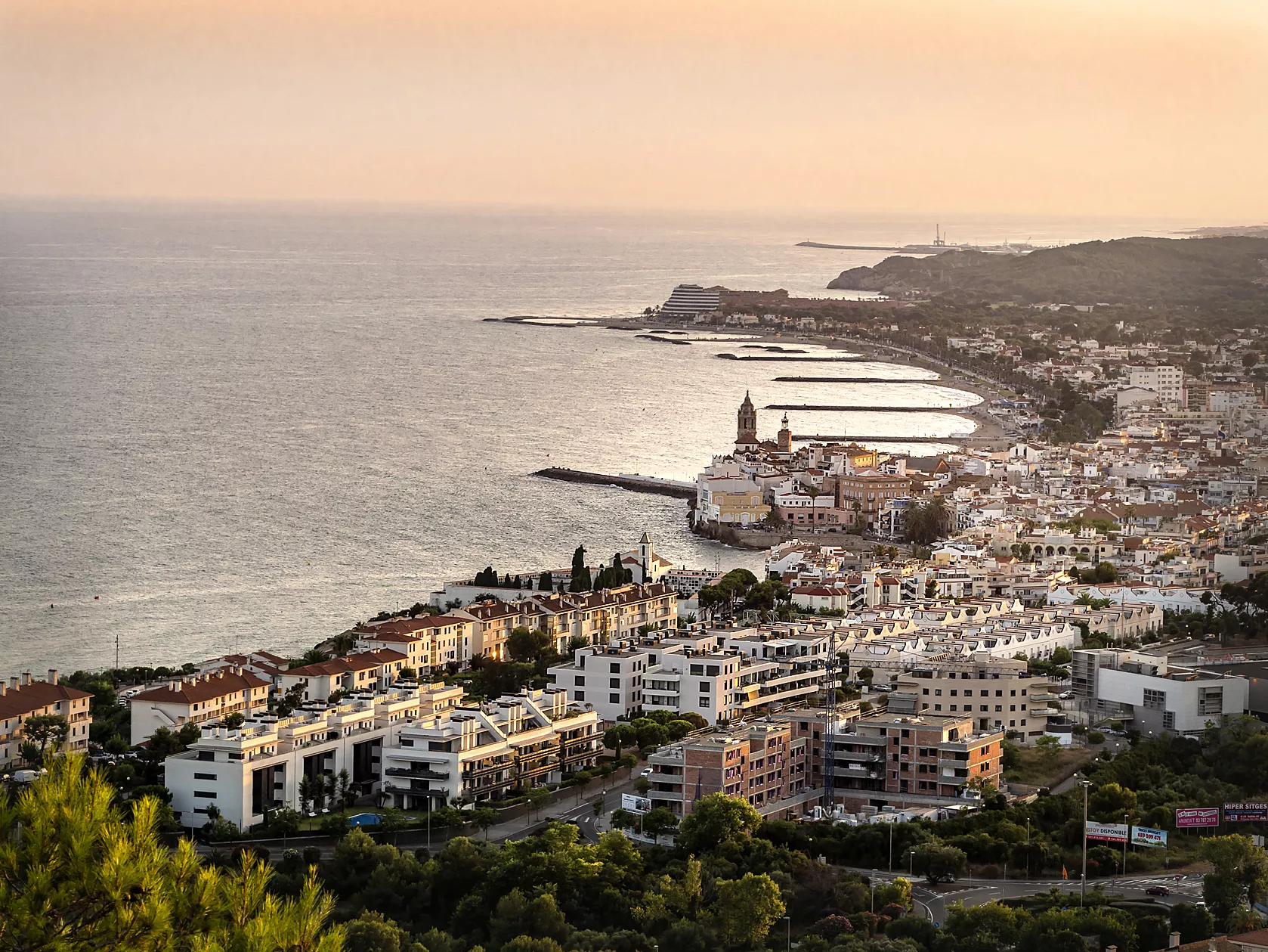 Vista de Sitges, bressol català de la malvasia