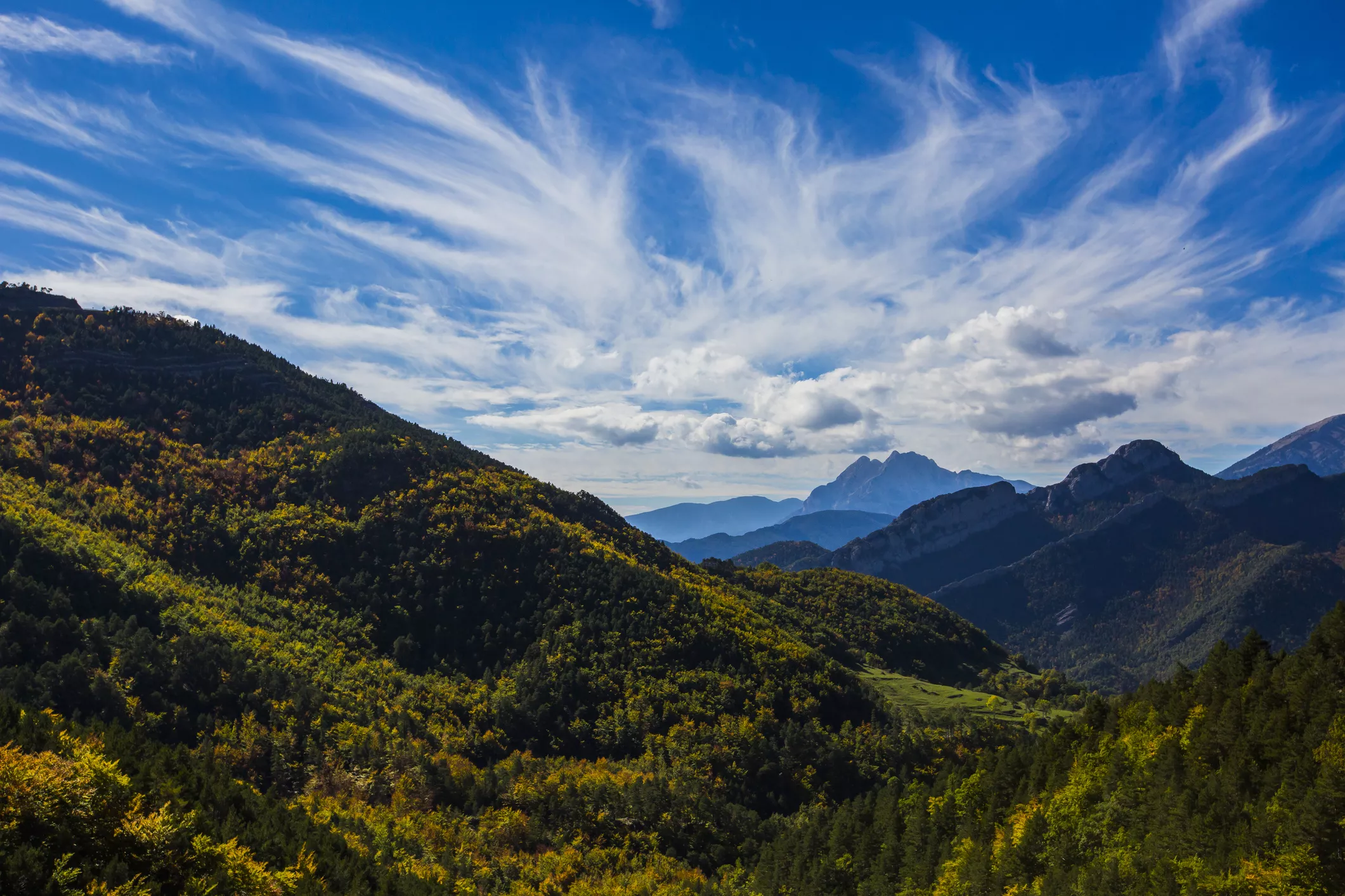 Vista del paisatge del Berguedà