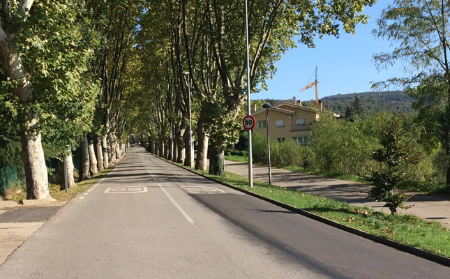 Carretera arbrada de Sant Julià de Vilatorta