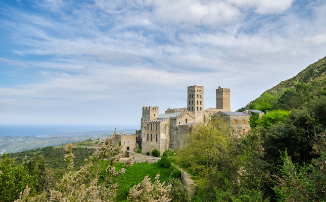 El monestir de Sant Pere de Rodes té unes vistes impressionants al mar