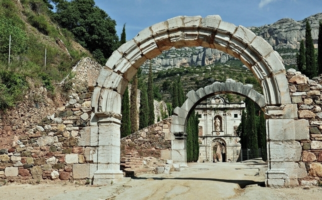 Entrada a la Cartoixa d'Escaladei