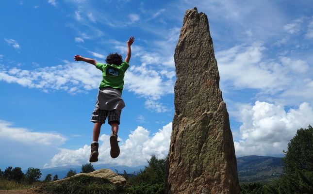 El menhir del Pla del Bosc, a Eina