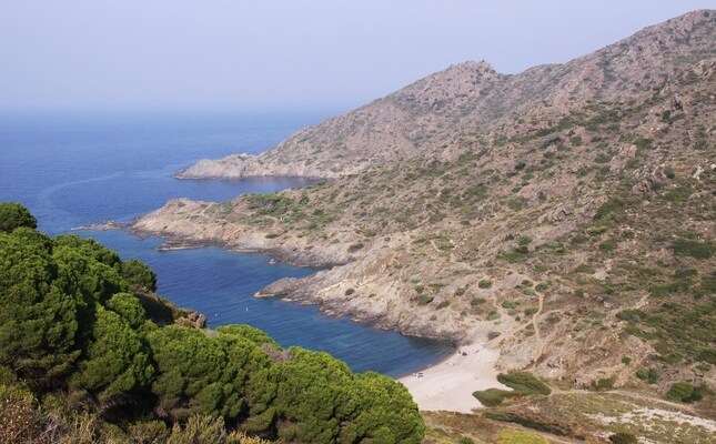 Cala Tamariua, a la punta de la Creu, al Port de la Selva