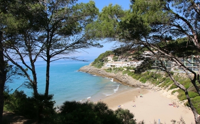 Cala Crancs des del camí de ronda