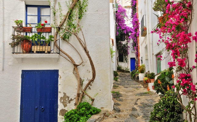 El nucli de Cadaqués, ple de racons pintorescos