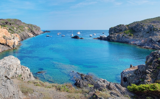 Línia de la costa, entre Cadaqués i el cap de Creus