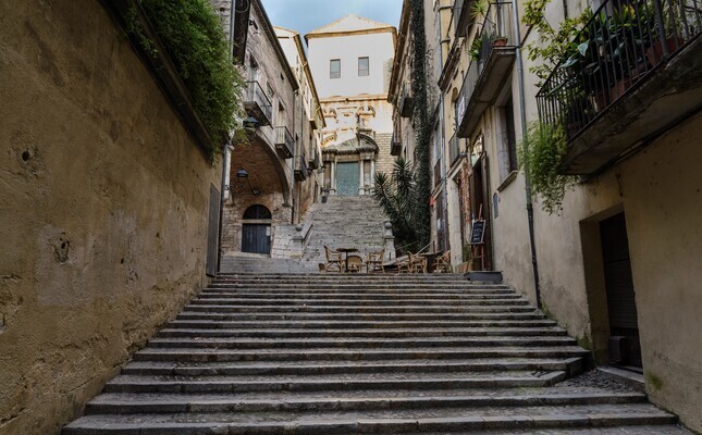 La Pujada de Sant Domènech, un dels carrers més emblemàtics de Girona