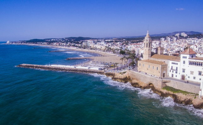 Sitges a vista d'ocell