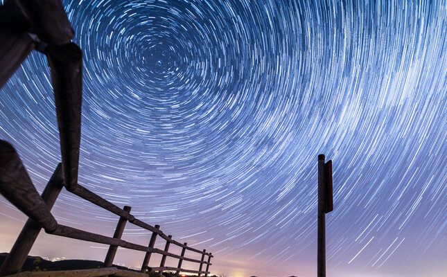 El cel estrellat a les muntanyes de Prades