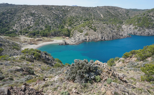 La cala Tavellera és una de les més amagades de Port de la Selva