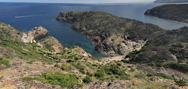 Cala Fredosa - La cala Fredosa a vista d'ocell