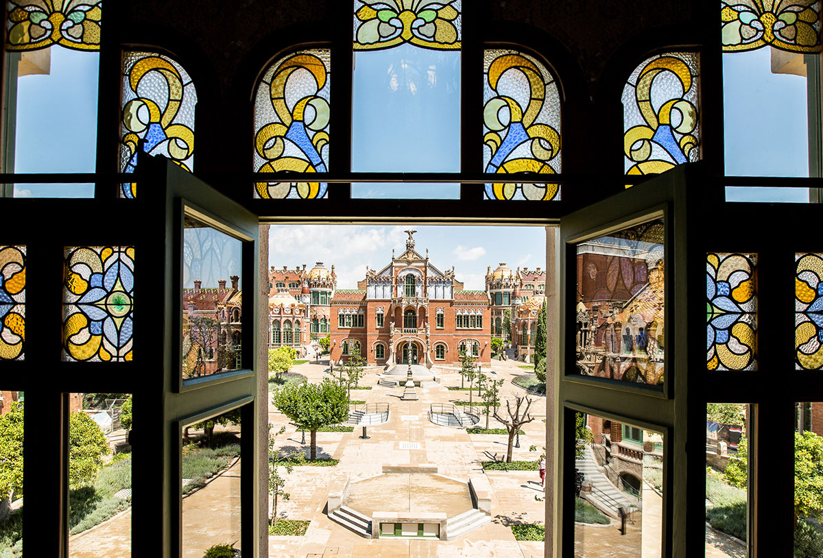 Recinte modernista de Sant Pau, obra de Domènech i Montaner