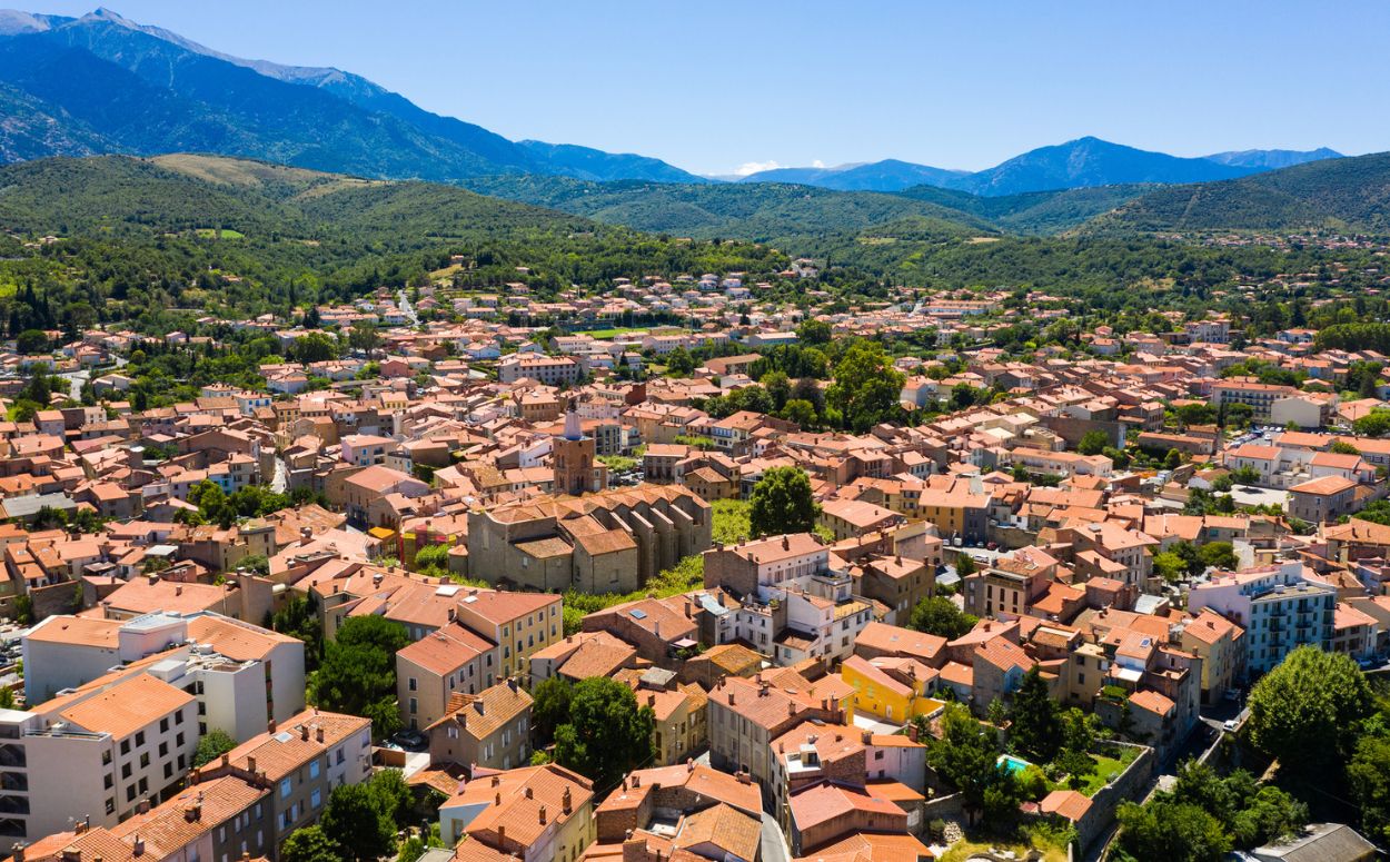 Vista aèria del municipi de Prades