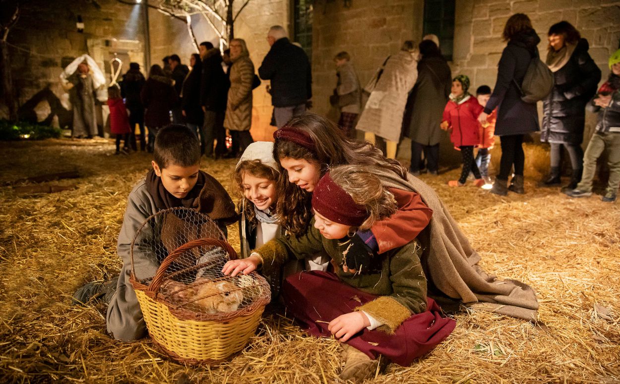 El Pessebre Vivent de Món Sant Benet és l'únic que es fa dins d'un monestir