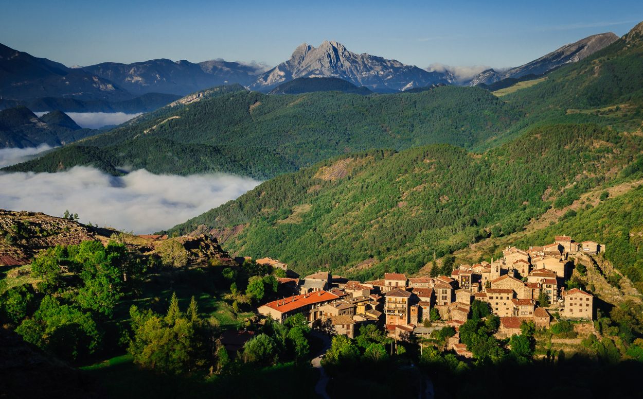 Vista aèria de Castellar de n’Hug