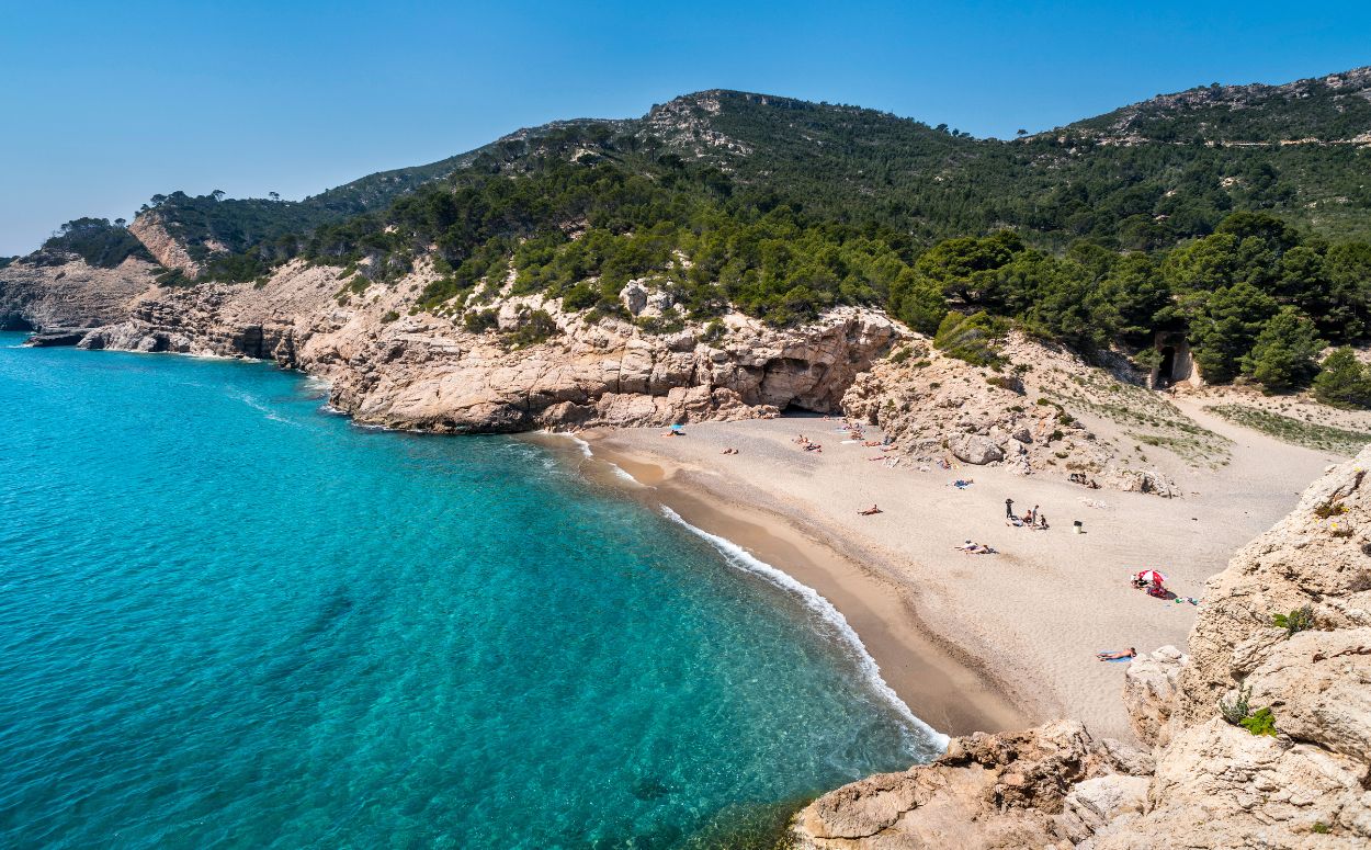 Impressionant platja natural del Torn a l'Hospitalet de l'Infant