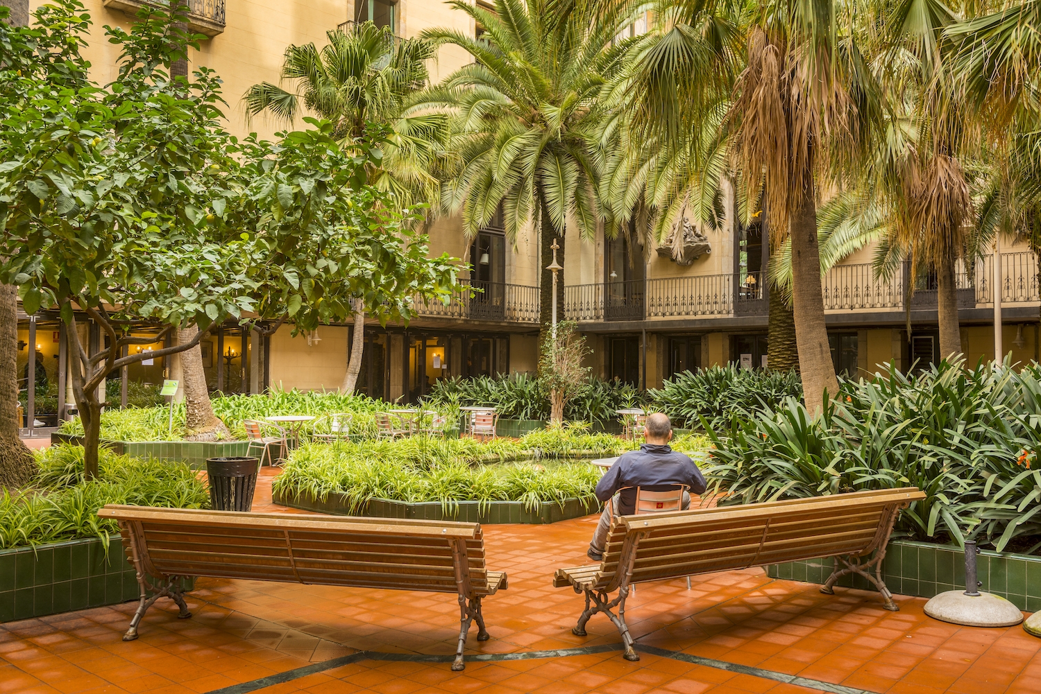 El jardí de l’Ateneu Barcelonès