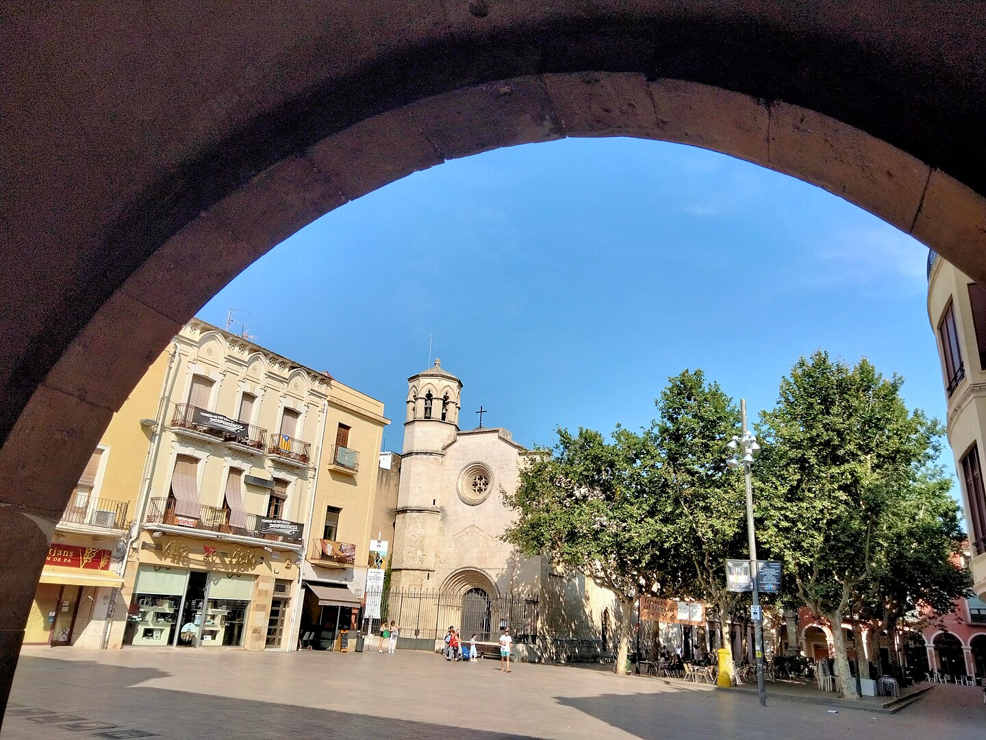 La plaça Major de Vilafranca és una plaça castellera per excel·lència