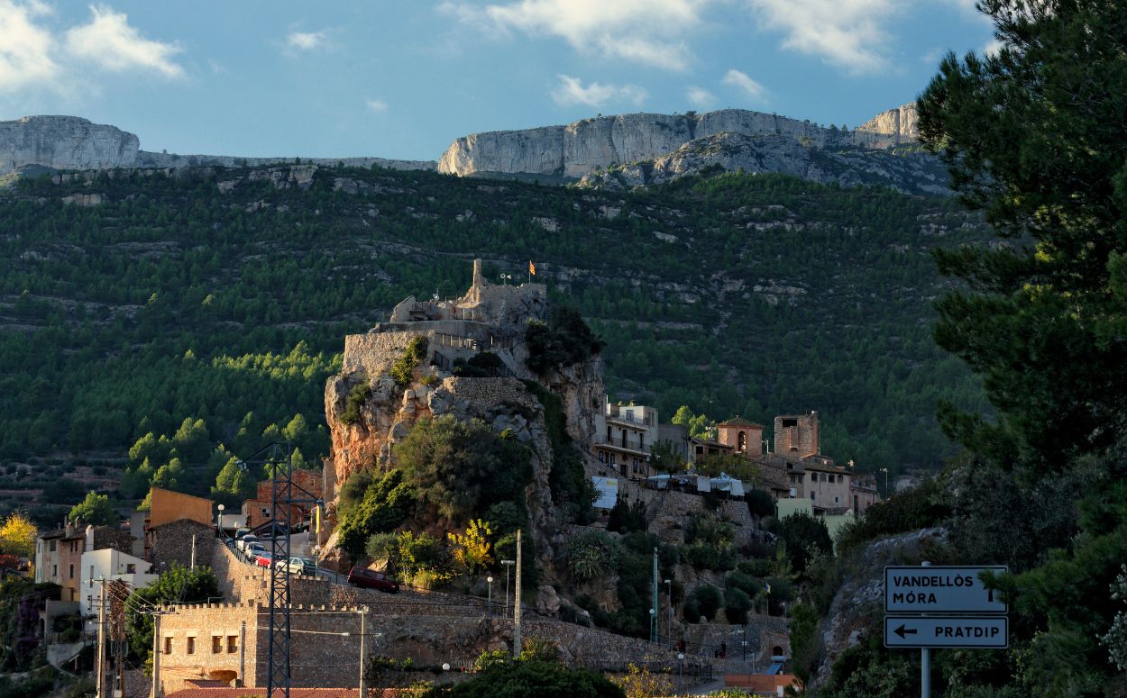 Poble de Pratdip a Serra de Llaberia