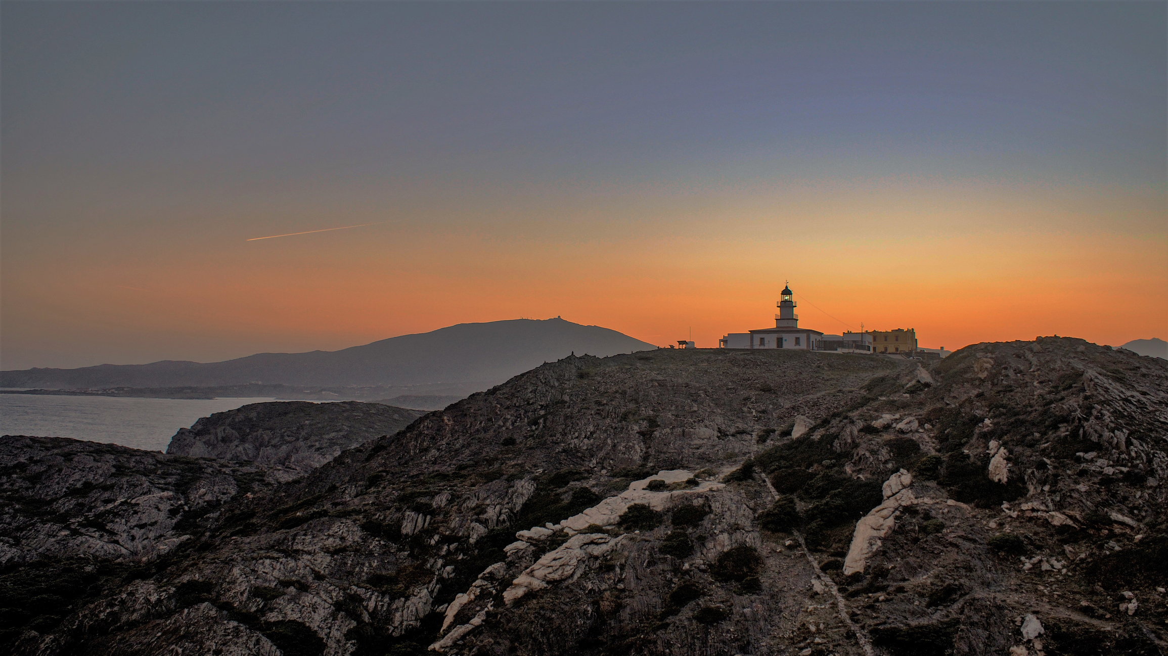 Cap de Creus amb la posta de sol