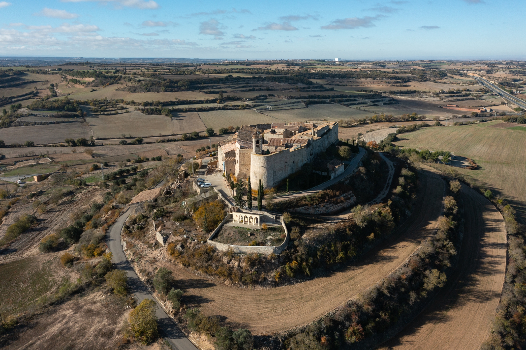 Vista aèria de Montfalcó Murallat