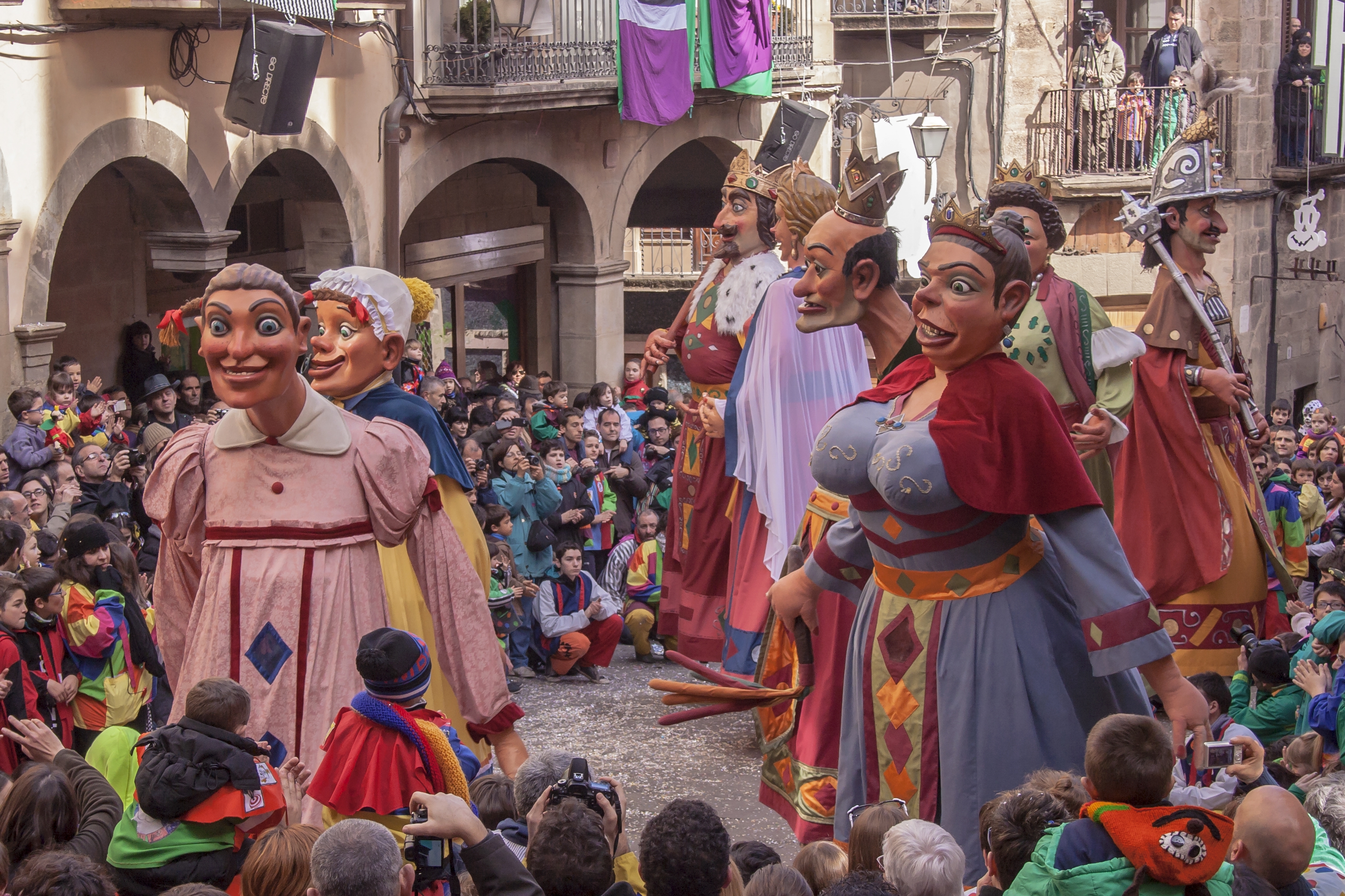 Gegants bojos al Carnaval de Solsona