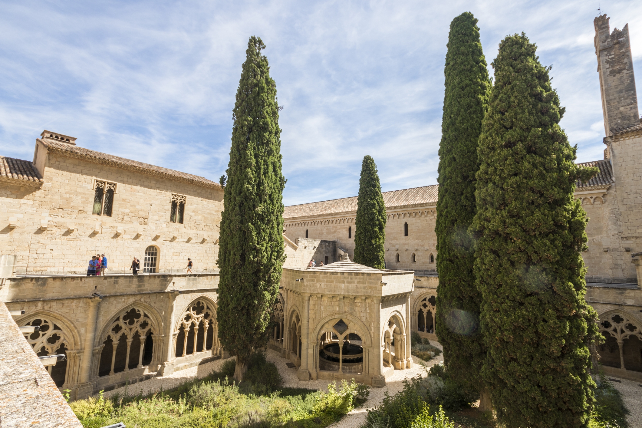 El claustre del monestir de Poblet