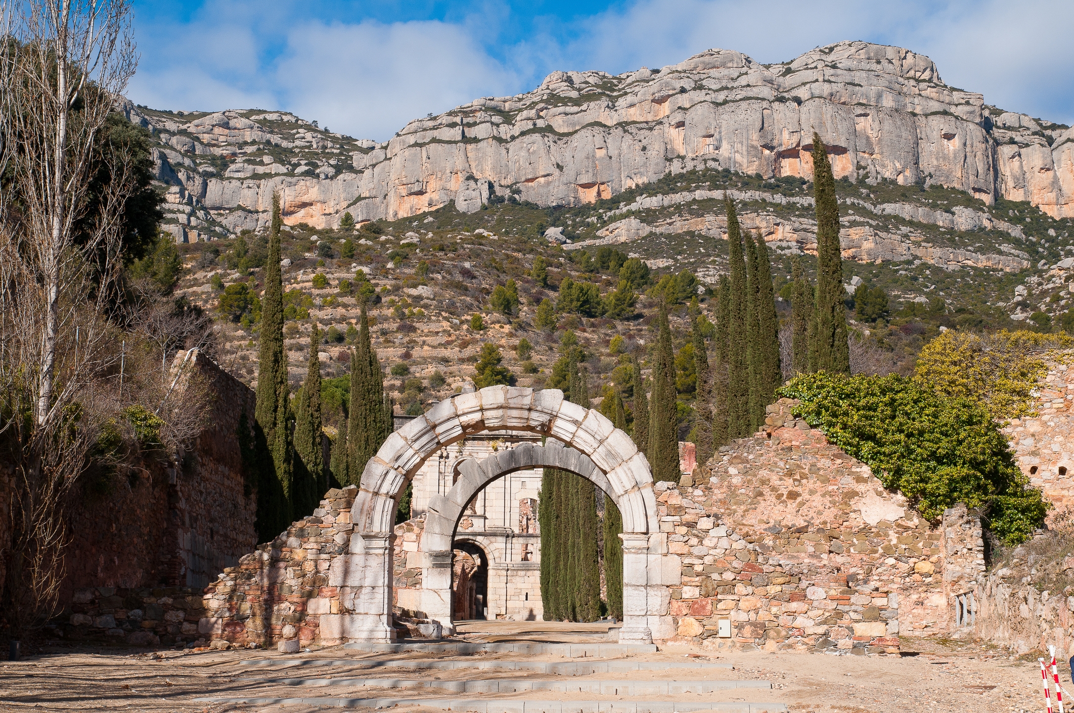 Entrada a la Cartoixa d'Escaladei