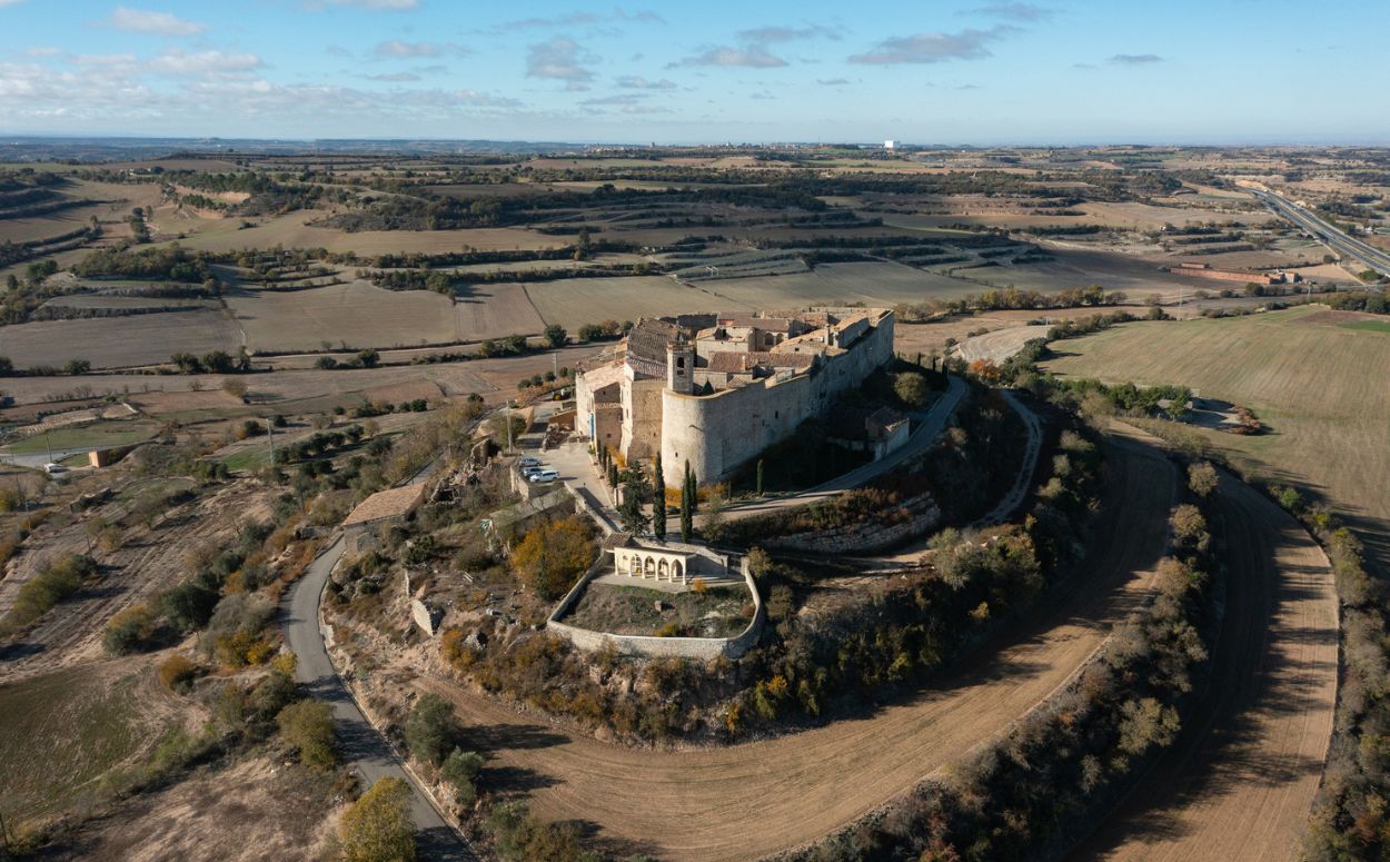 Vista aèria de Montfalcó Murallat