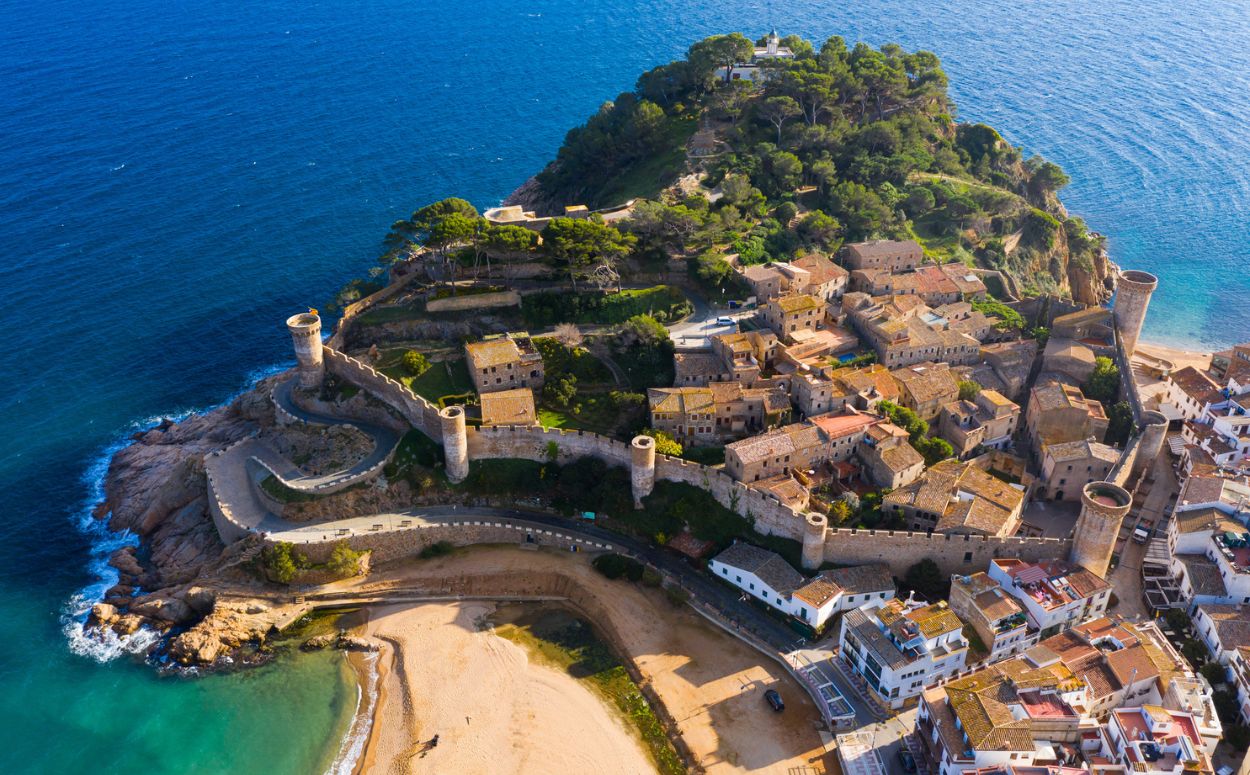 Vista àrea de Tossa de Mar