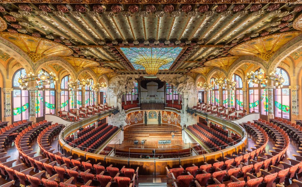 El Palau de la Música de Barcelona, obra de Lluís Domènech i Montaner