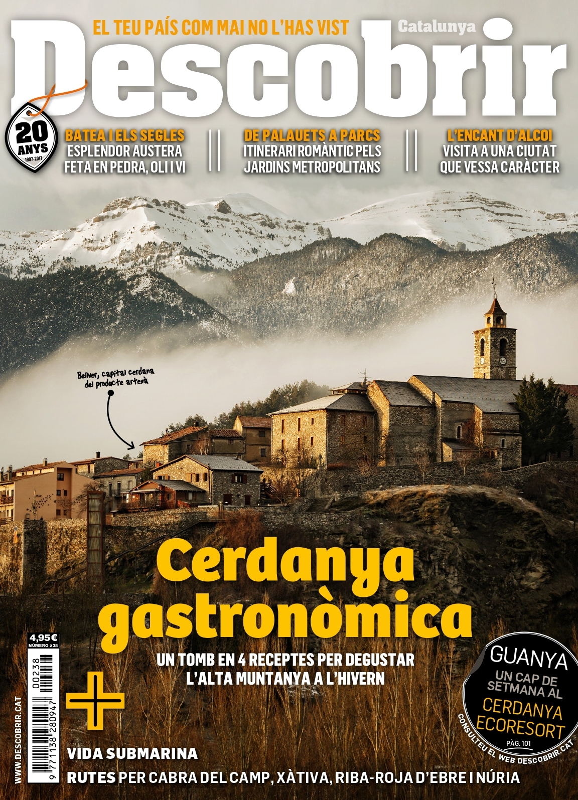 Portada Cerdanya gastronòmica - Descobrir 238