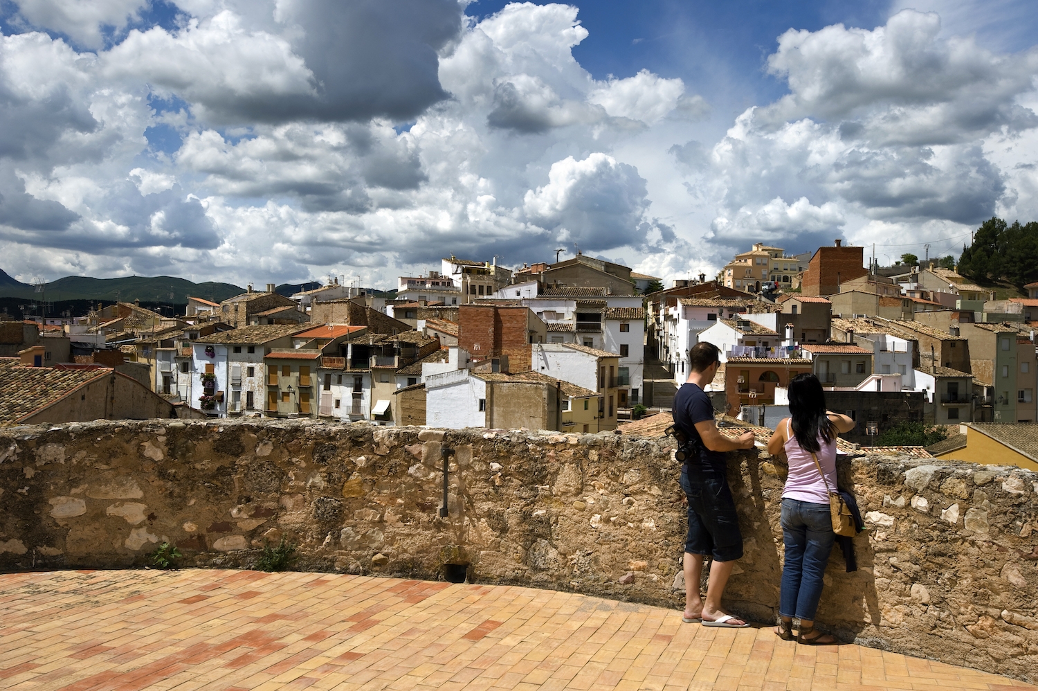 La vila vista des de la torre del Verdugo