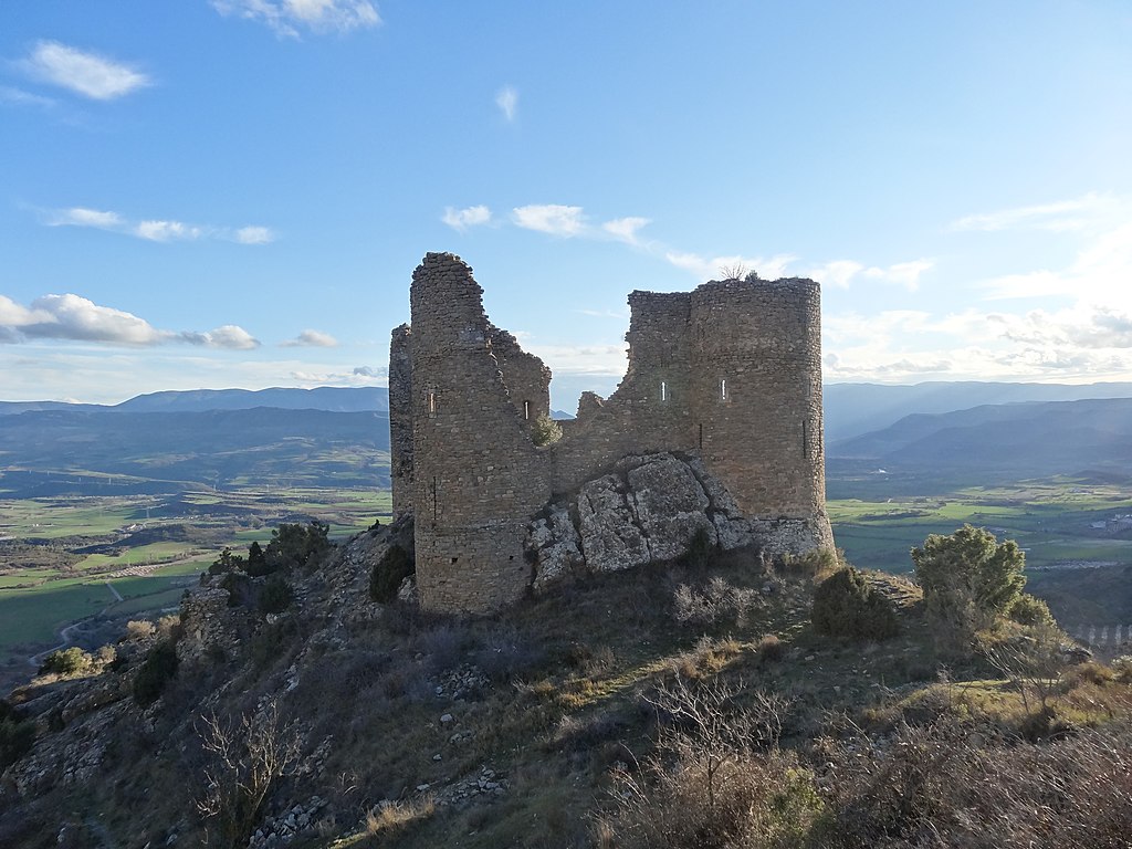 Les espectaculars vistes del castell d'Orcau.