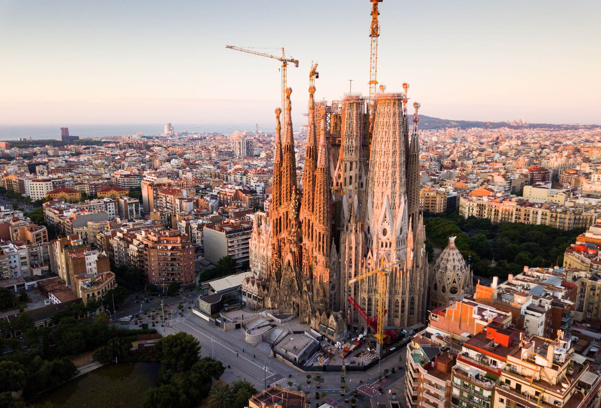 La Sagrada Família a vista d'ocell