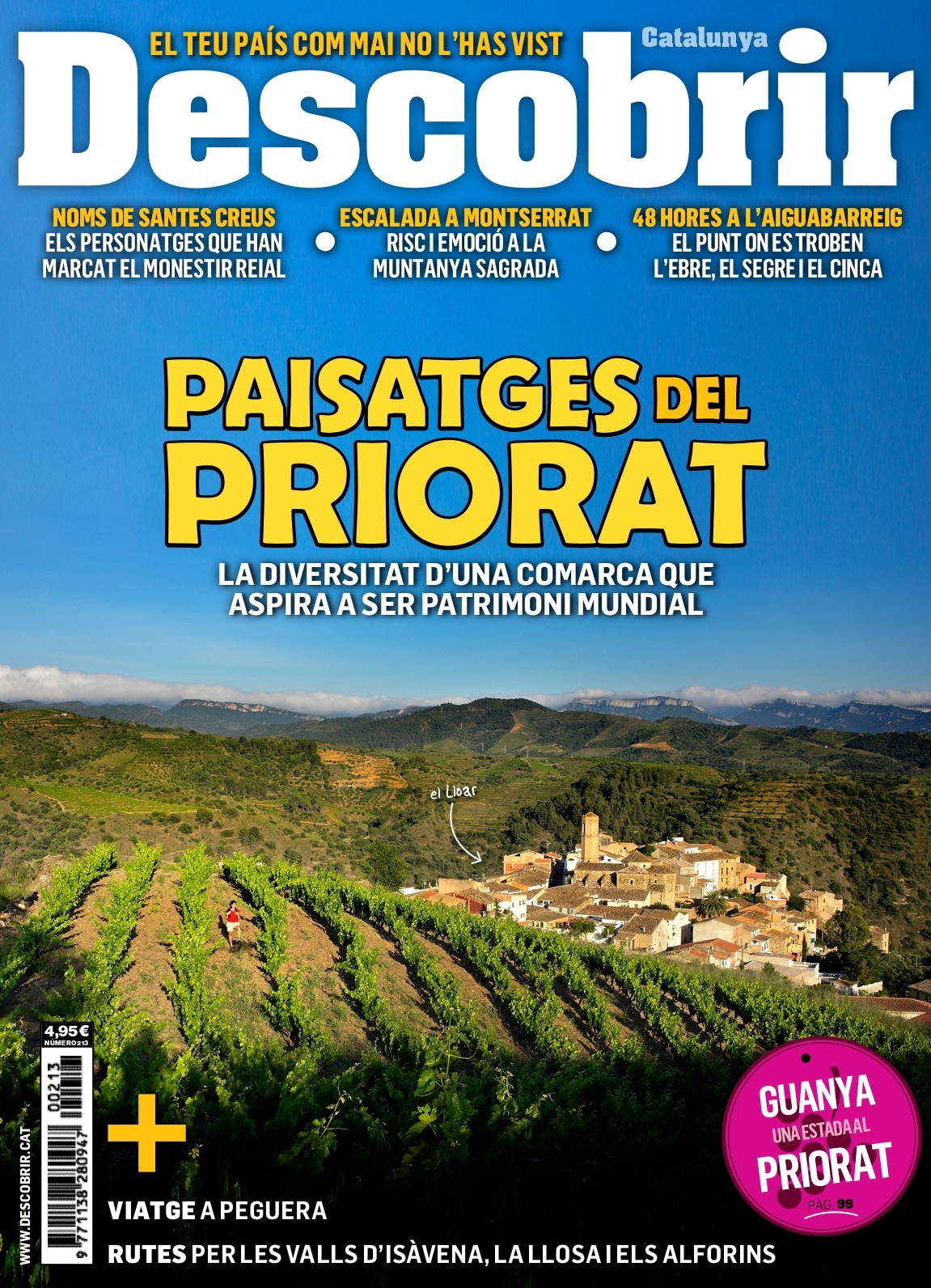 Portada Paisatges del Priorat - Descobrir 213 