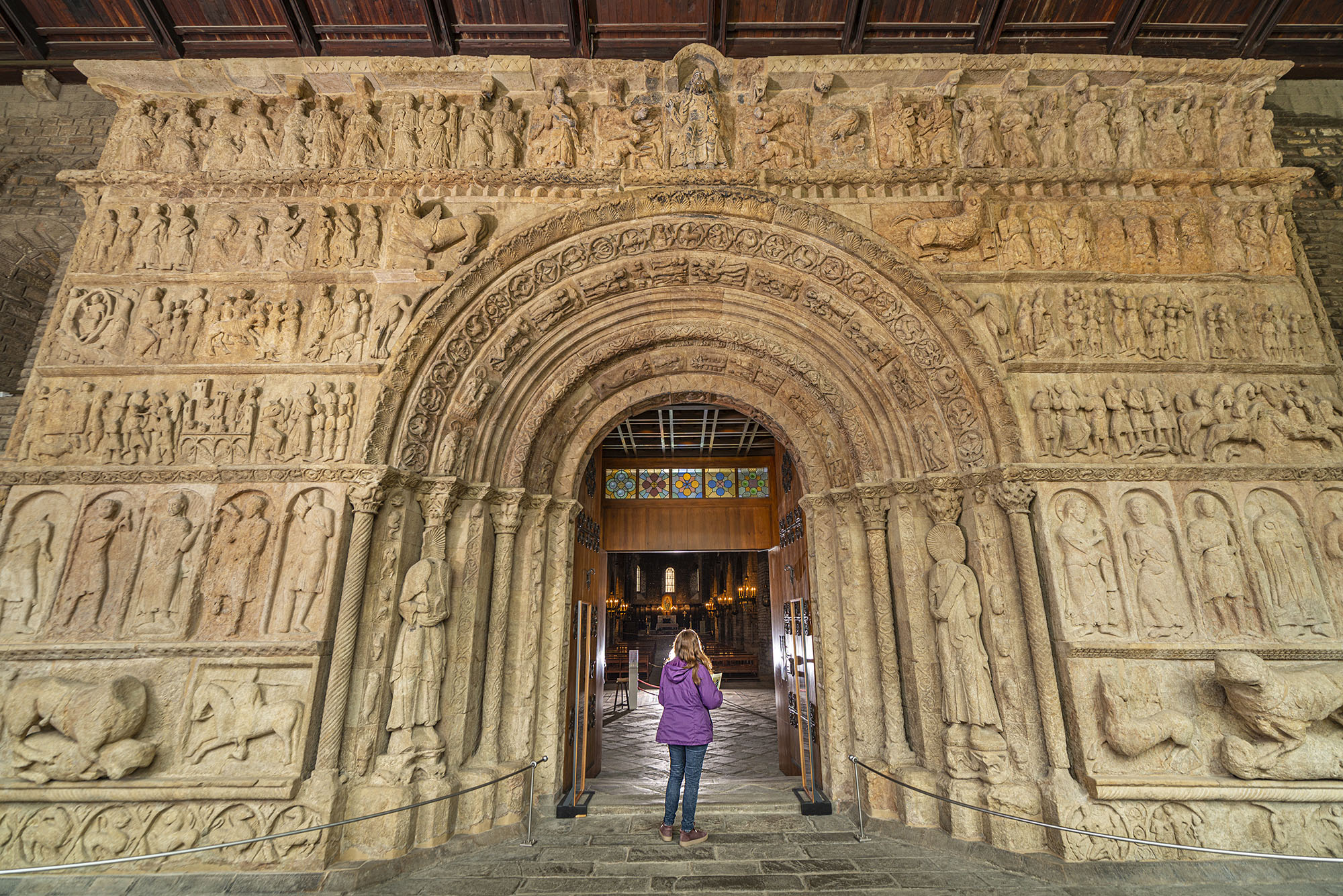 La portalada del monestir de Ripoll