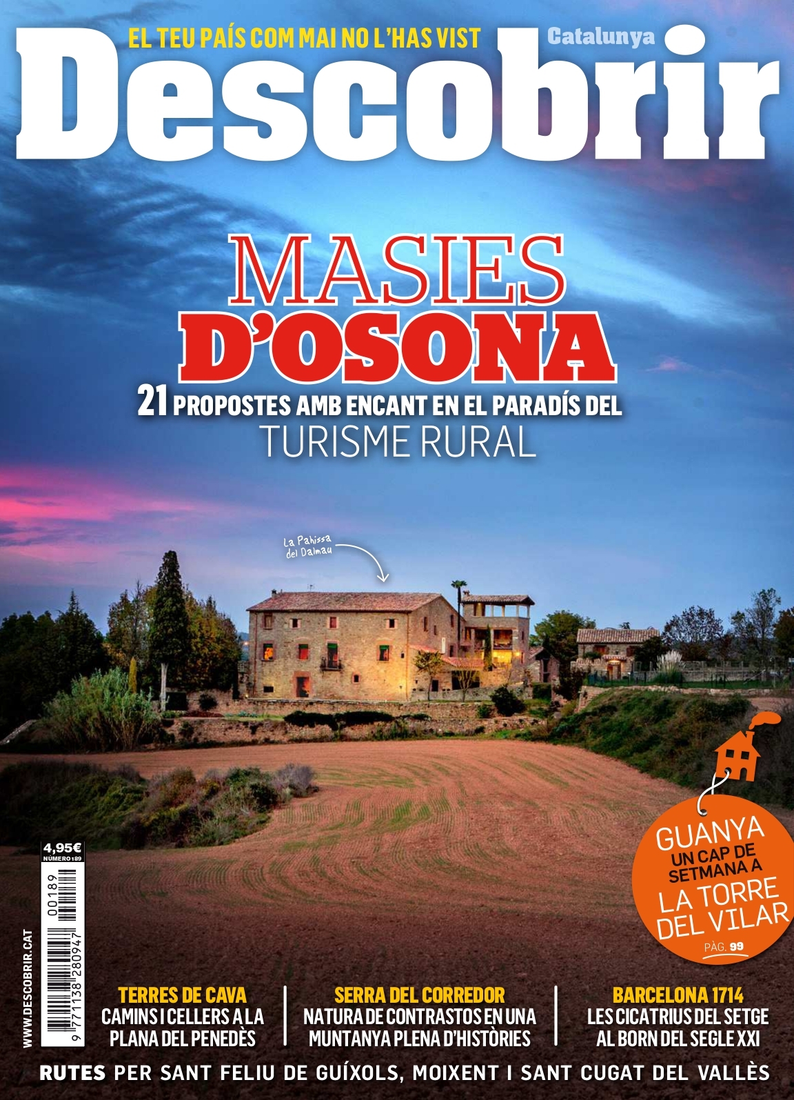 Portada Masies d'Osona - Descobrir 189