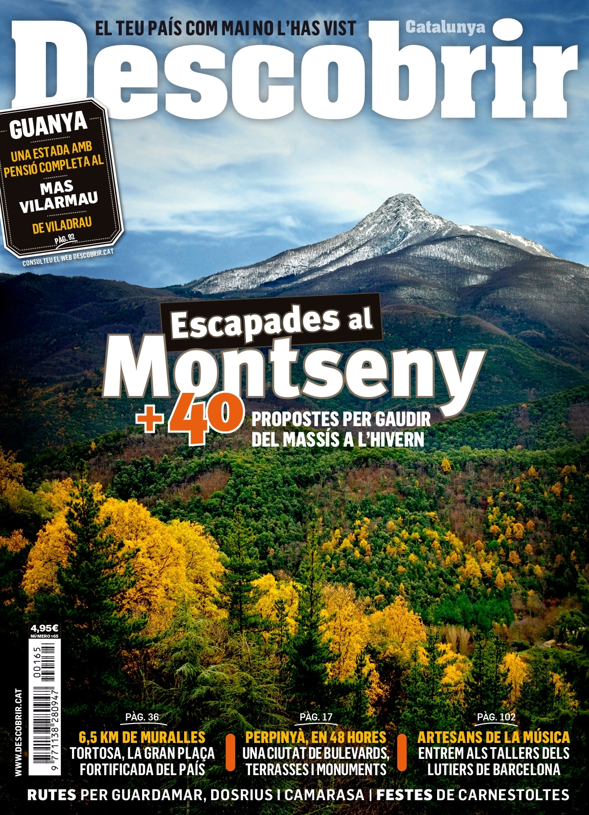 Portada Escapades al Montseny - Descobrir 165