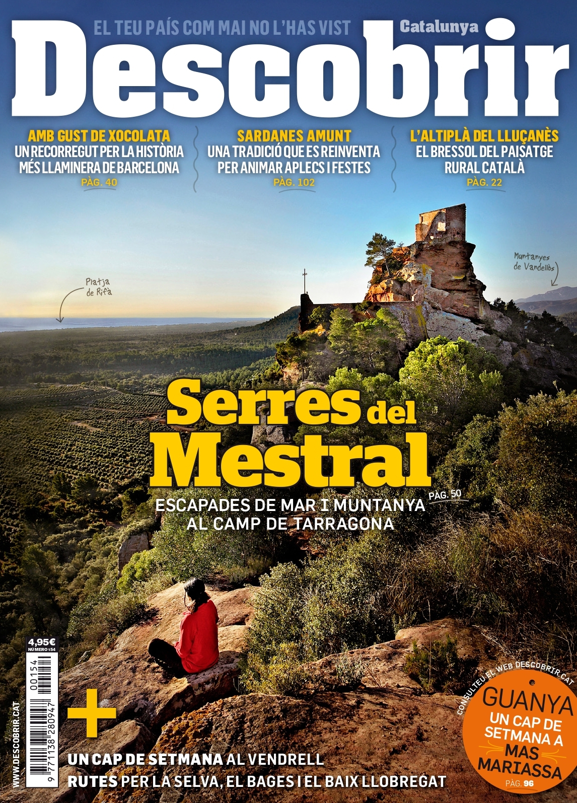 Portada Serres del Mestral -  DESCOBRIR 154