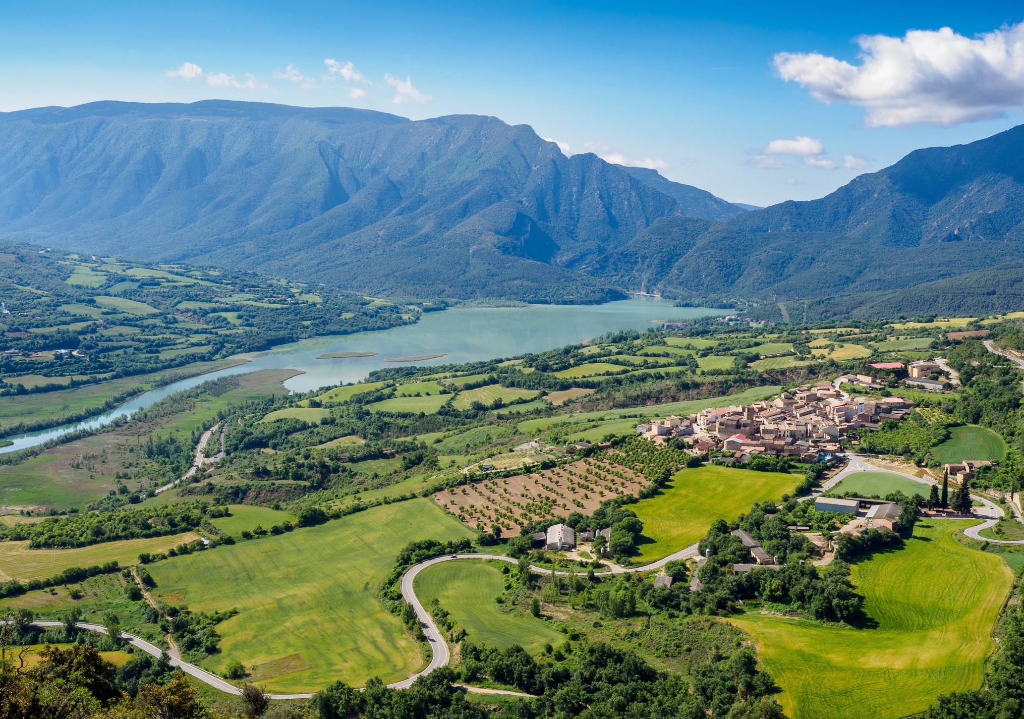 Perspectiva del pantà de Terradets.