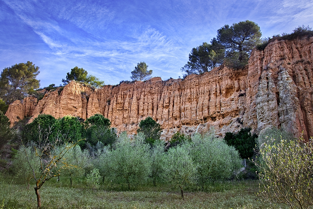 Les Flandes de Piera són un impressionant paisatge argilós.