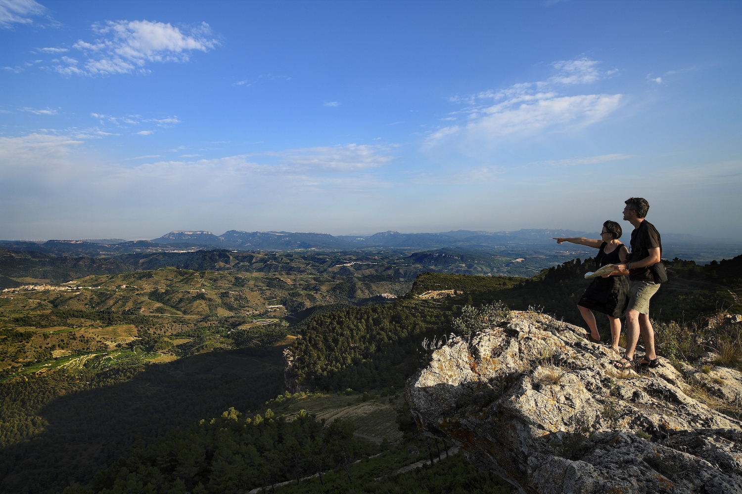 La punta de les Solanes, a la serra de la Figuera, és un dels millors miradors del Priorat