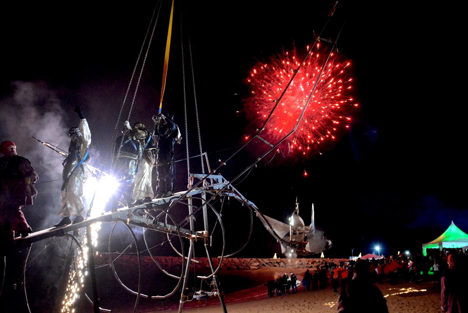 Campament reial instal·lat a la platja de Calonge-Sant Antoni