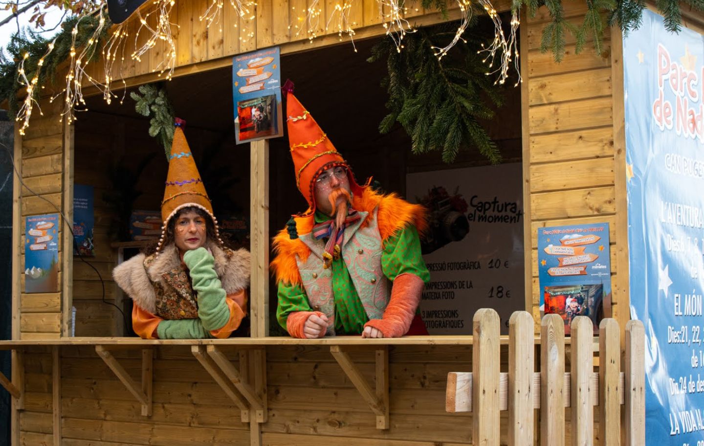 Els personatges del Mercat de Nadal de Manlleu us rebran a l'inici del campament reial